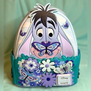 Loungefly x Disney Winnie the Pooh Eeyore Floral Butterfly Backpack